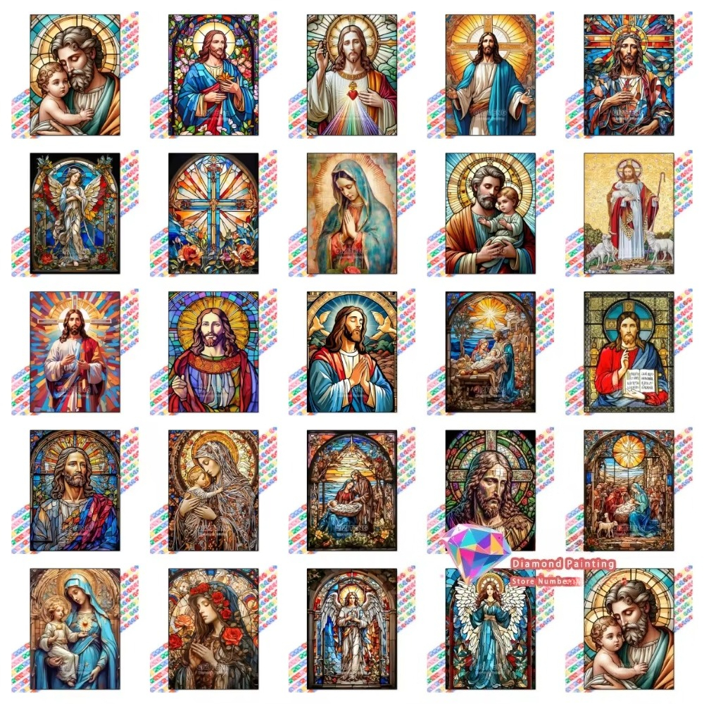 1PC frameless Easter Jesus Squ - Resin Art Supplies 리뷰 및 가격