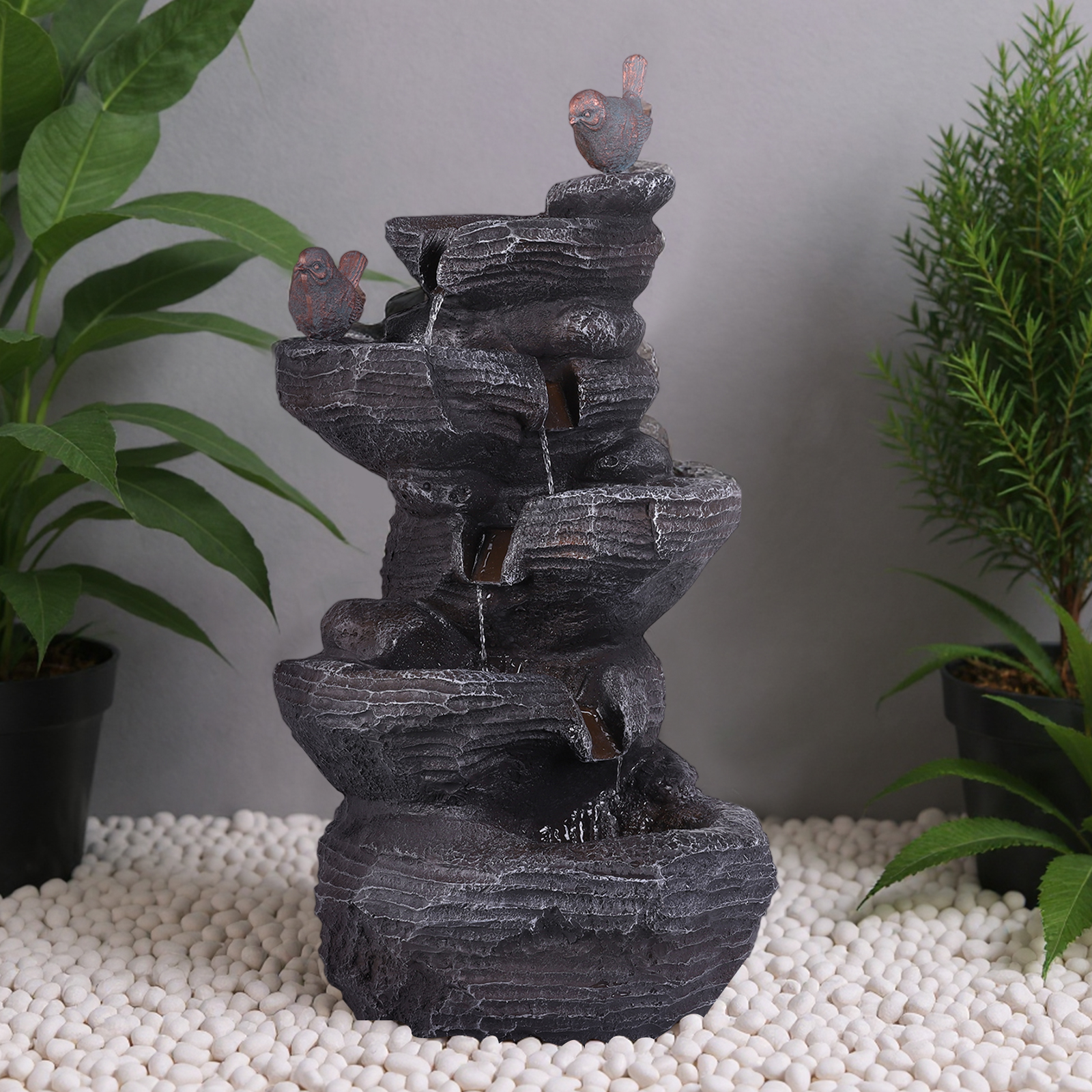 27in H 5-Tier Cascading Rock W - Resin Art Light 리뷰 및 가격